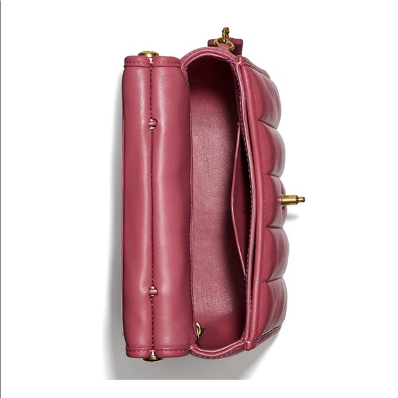 Coach Originals Turnlock Quilted Leather Channel Willis Top Handle 18 Bag - Picture 6 of 7